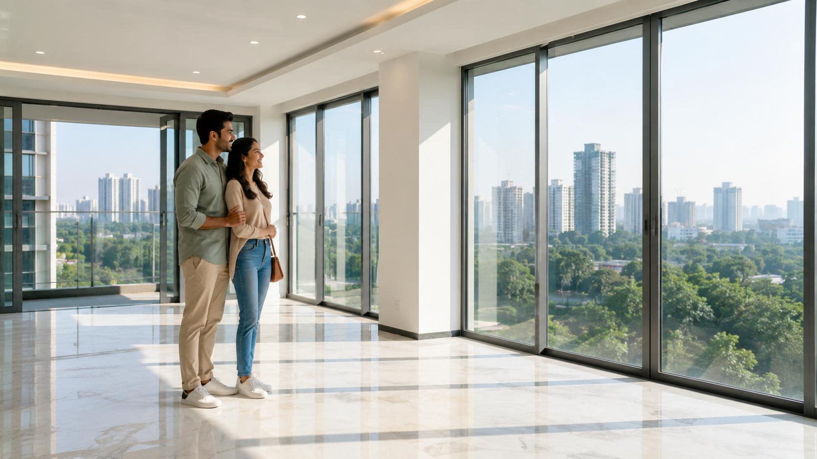 Real estate professional with clients